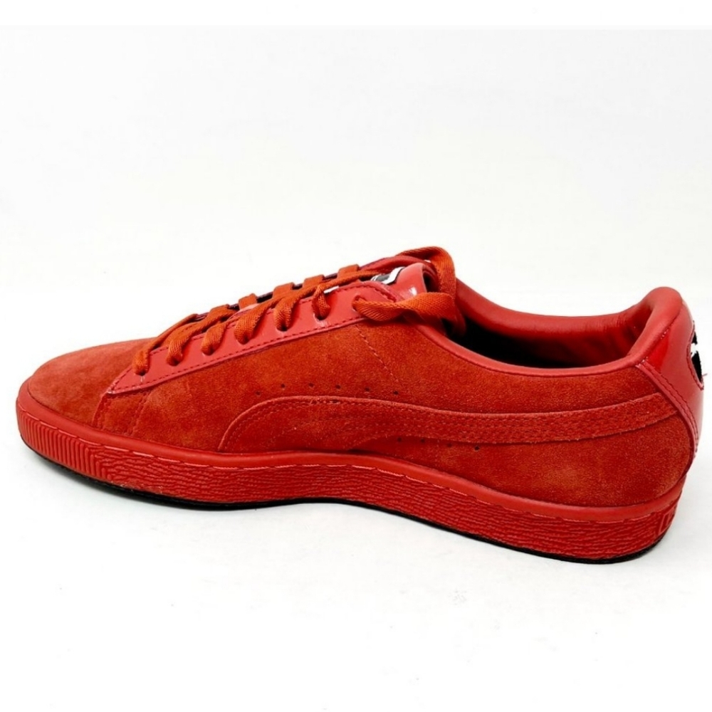 like new Puma Suede Classic & Mac Lady Danger Red Lipstick Sneakers